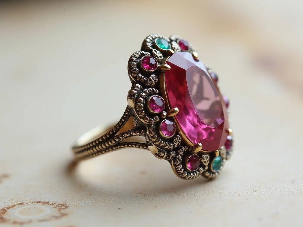 Vintage-inspired ring with intricate filigree details